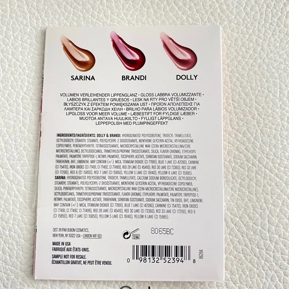 Buxom Plumping Lip Polish 3 Shade Sample